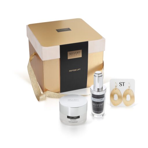 Ontdek Selvert's Peptide Lift Giftbox voor een direct liftend effect. Verstevig je huid met peptiden en verminder rimpels. Inclusief gratis gouden oorbellen!